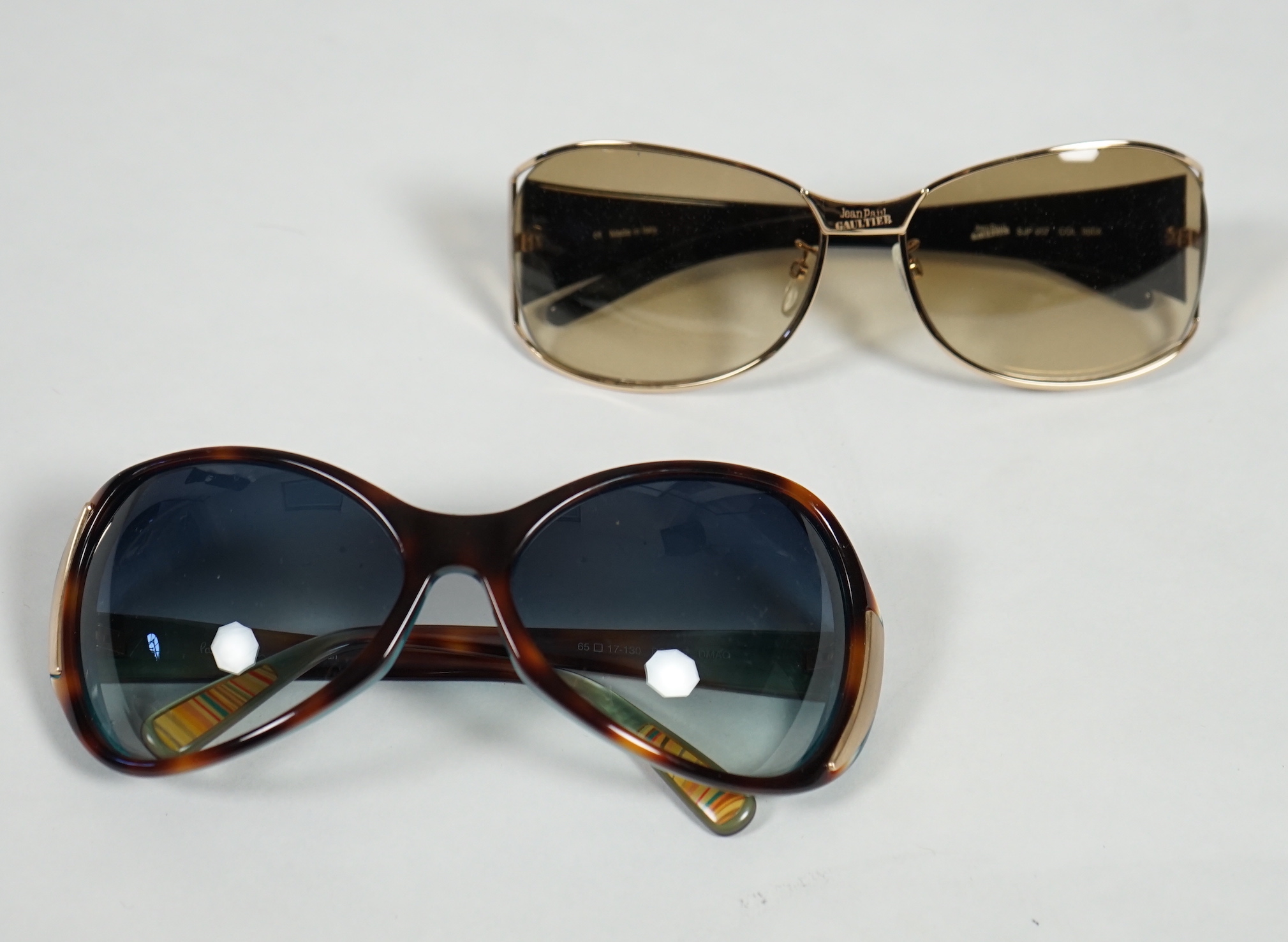 A pair of Paul Smith and a pair of Jean Paul Gautier lady's sunglasses